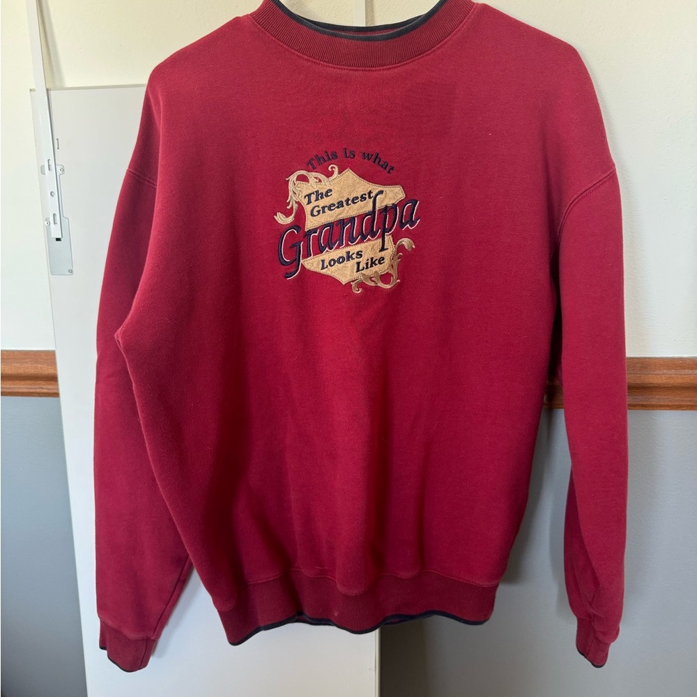 Classic Red Crewneck Sweater